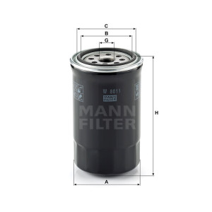 Фильтр масляный MANN-FILTER W 8011